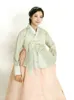 Roupas étnicas originais coreanos importados Hanbok Evento de noiva bordado à mão estrelou em figurinos de atuação