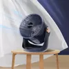 Поклонники Loylov Air Circulation USB Rechargainte Electric Fan 2400 мАч Life Life Homeving Desktop Shaking Head Сильный ветровой портативный вентилятор