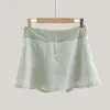 2023 new Yoga Pleated Skirt Knee Above Length Pocket Shorts Inside Tennis Golf Badminton Running Sports Gym Clothes