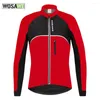 Kurtki wyścigowe Wosawe termiczne cykl termiczny zima rozgrzewka rowerowa odzież wiatroodporna wodoodporna mtb Mountain Road Bike Jersey Wind Coats