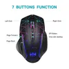 GM30 Mouse para jogos sem fio recarregável com luz colorida 2.4G mouse com pacote de caixa de melhor qualidade