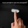 NIEUW 2PCS Auto Mini LED Interieur Mood Light USB Oplaadbare magnetische draadloze aanraaklicht Licht Licht Licht auto Interieur Accessoires