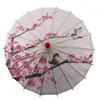 Parapluies 22 pouces faits à la main Hiled Paper Umbrella Art Classical Dance Plum Blossom pour les fêtes de mariage Pographie Costumes Cosplay