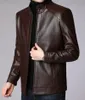 Männer Leder Anzug Jacke Männer Slim Fit Blazer Mantel Männer Mode Leder jacke Streetwear Casual Blazer Jacken Männlich Oberbekleidung herren