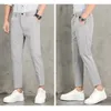 Pantalons pour hommes 2023 printemps été droite ample décontracté cheville longueur mode pantalon costume formel affaires pantalon D35