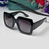 0053 Oversized vierkante zonnebril Zwart grijze gradiënt vrouwen zomer mode zonnebril sunnies gafas de sol sonnen brille zon tinten uv400 brillen