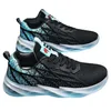 Męskie trenerzy buty do biegania niebieskie czarne oddychające mody Trwałe wygodne spacery sportowe