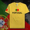 Hommes T-shirts Portugal Hommes Chemise De Mode 2023 Jersey Portugais Nation Équipe Coton T-shirt Réunion Fitness Vêtements Tees Pays Drapeau PT