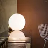 Table Lamps Modern Gold Lights Metal White Glass Lamp For Study Bedroom Bedside Living Room Home Decoration Desk Light TA105