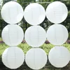 Christmas Decorations HAOCHU 5pcs/lot 16''(40cm) White Lantern Paper Chinese Round Lamp For Wedding Mariage Party Decoration