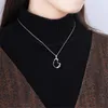 Chaînes Creative Mode Argent Plaqué Bijoux Mignon Poussin Tempérament Animal Zircon Clavicule Chaîne Pendentifs Colliers Pour Femmes