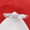 Bangle Streetwear Silver Color Original Snowflake Star Bangles For Women Fashion Designer Armband Party Wedding Jewelry GiftsBangle Kent22