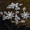 Hair Clips Elegant Flower Brides Headbands Crystal Bridal Tiaras Headpieces Evening Jewelry Birthday Gift