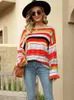 Women's Sweaters Striped Women Sweater 2023 Autumn Winter Long Sleeve Loose Pullovers Tops Round Neck Korean Fashion Knit