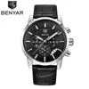 Montres-bracelets 2023 BENYAR Top hommes montres mode décontractée chronographe sport militaire Quartz montre-bracelet horloge Relogio Masculin