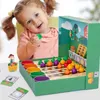 Baby Farming Simulator Kids Color Classification Cup Toys Educazione precoce Verdure Frutta Conteggio Shape Matching Farm Preschool Game