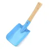 50st mini trädgårdsarbete spade färgglad metall liten spade trädgård spade hårdvaruverktyg som gräver barn spade verktyg med trähandtag