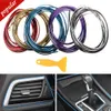 Nuovo 5M Universal Car Moulding Decoration Strisce flessibili Interni Auto Modanature Car Cover Trim Cruscotto Porta Edgein Car-styling