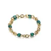 Bracelets porte-bonheur mode femmes hommes couleur argent or acier inoxydable MAMA perle montre bijoux