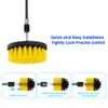 Cleaning Brushes Electric Drill Brush Kit All Purpose Cleaner Auto Tires Cleaning Tools for Tile Bathroom Kitchen Round Plastic Scrubber Brushes 230512