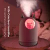 Appliances Cute Pet Humidifier 300ml USB mini Diffuser Mute Bedroom Air Humidifier Colorful Night Light mini Diffuser Creative Gifts