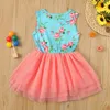 Girl Dresses Tulle Dress Kids Clothes Girls Bow Patchwork Princess Toddler Baby Easter Outfits Vestidos (1-6Years)