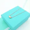 Luxury Designer Women's Necklace Classic Bean Pendant Fashion Popular Jewelry Girl Holiday Gift Box