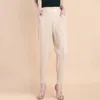 Женские штаны Каприс Мияке плиссированный 2023 японский модный классический классический All-Match Комфортный возраст с уменьшением возраста с девятью очками Старый гарем