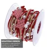 Christmas Decorations 1 Roll Decoration Ribbon Gift Wrapping Xmas DIY