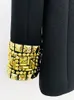 BA026 роскошный дизайнер высококачественный High Street Новейшая мода 2023 Дизайнерская куртка женская тонкая подвесная рукавая бисера.