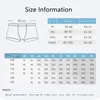 Underpants 4Pcs/Set Comfortable Milk Silk Men Boxer Shorts Elastic Men's Underwear U Bulge Pouch Underspans Breathable Male Panties 230515