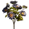 Kwiaty dekoracyjne sztuczny słonecznik rustykalny styl malarstwa realistyczny jedwab na przyjęcie ślubne stolik centralny dekoracje ogrodowe