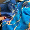 Sarongues 100% puro lenço quadrado de seda feminino fita de cabelo lady lady lenços impressão de luxo de luxo bandana spring spring spring shawl feminino 230515