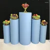 Party Decoration 5pcs/set)wedding Mental Pink Cake Tables Perspex Round Plinths Yudao327