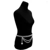 Belts Luxury Women's Waist Chain Belt Gold Color Metal Wild Sexy Lady Chains Banquet Dress Charming Ladies Decorative Body