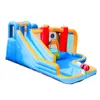 Water Slide Bounce House with Pool Inflatable Park Playhouse for Children Backyard Outdoor Play Fun in Garden Sports Basketball Hoop Toys Small Gifts Birthday Party