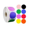 Emballage cadeau 500 pièces coloré rond en forme de coeur étiquette autocollants scellage adhésif pour cartes de Code couleur papeterie