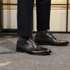 Orijinal İnek Deri Ayakkabıları İş Rahat İngiliz Erkek Dikiş Derbisi Parlak Resmi Oxford El Yapımı Siyah Büyük Boyut Patchwork
