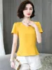 Blouses femininas Mulheres primavera no verão estilo Chiffon camisas Lady Casual Manga curta Blusas Blusas Tops DF2774