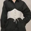 Celles de ceinture Cincher larges larges lacets costume ceinture haute élastique imprimé élastique accessoire pour les fêtes