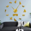 Duvar Saatleri Labrador Retriever köpek ırkları büyük zaman saati kendi kendine yapışkan hayvanlar diy 3d kulüp yavru sevgilisi oda sanat dekoru