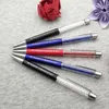 1 pc diamant crayon personnalisé mode mariage cristal stylos 10 couleurs personnalisé avec vos noms