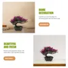 Decorative Flowers Bonsai Tree Artificial Fake Potted Decor Pine Faux Realistic Pot Welcoming Simulation Office Green Bathroom Flower Indoor