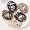 Basic Hair Ties for Women, High Elastic Hair Band Ponytail Holders, Versatile Hair Loop, Hair Ornament Headwear Rope 5 Colors/Lot