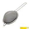 Roestvrij staal Fine Mesh Stroeier Kijkers Meelzeef met handvat Juice en thee -strainer keukengereedschap RRF12786