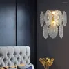 Wall Lamps Crystal LED Lamp European Retro Aisle Bedside Luxury Living Room Decoration