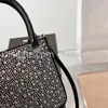 Lüks Tasarımcılar Naylon elmas tote Kristal Süslenmiş Elemanlarla Omuz Çantası bobo çanta kadın modası için çantalar Crossbody çanta Debriyaj Çantalar cüzdan