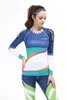 レーシングジャケットの女性自転車の通気性ジムトレーニング服サイクリングトップコンプレッションスリムな長袖クイックドライシャツ2023