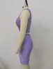 여자 트랙 슈트 럭셔리 패션 여성 구슬로 2 조각 붕대 세트 홈 커밍 이브닝 파티 옷