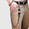 Anahtar zincirleri vahşi pantolon zincir kemer anahtarlık erkek pantolon hipster anahtar pantolon boynuz kafatası kafatası kolye giyim aksesuarları